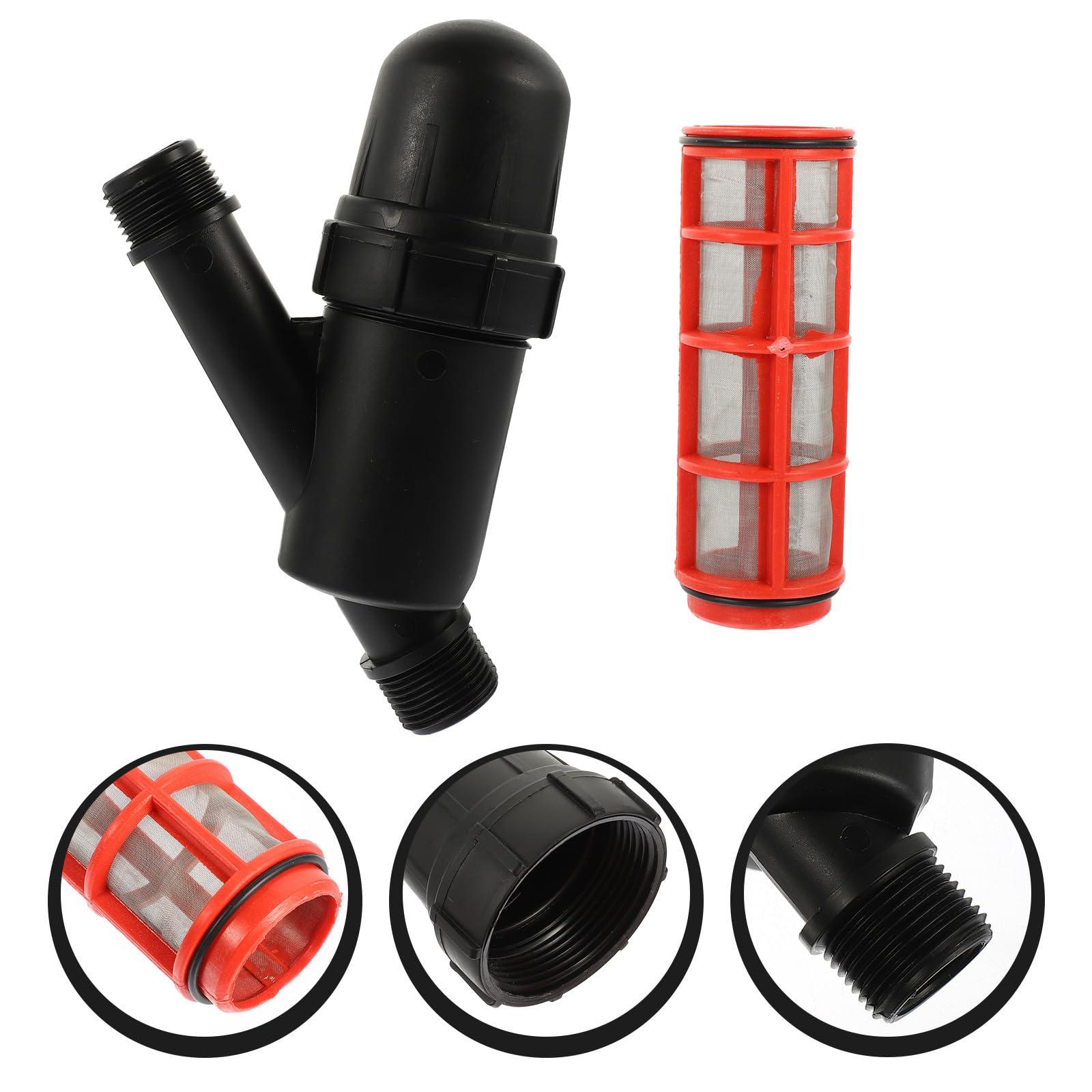 Yardwe 4pcs Irrigazione Filtro Idroponica y Filtro Irrigazione Regolatore di Pressione Irrigazione Filtro Acqua Filtro Y Forma Irrigazione Sistema di irrigazione Filtro 3/4 Drip Setaccio Accessori in