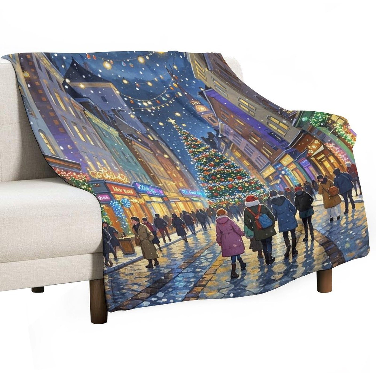 Couverture en flanelle anti-peluche douce et confortable pour lit et canape frileux