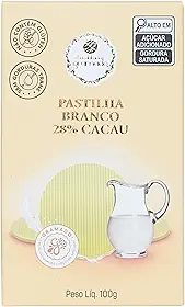 Chocolataria Gramado, Pastilhas de Chocolate Branco 28% Cacau, 100 g