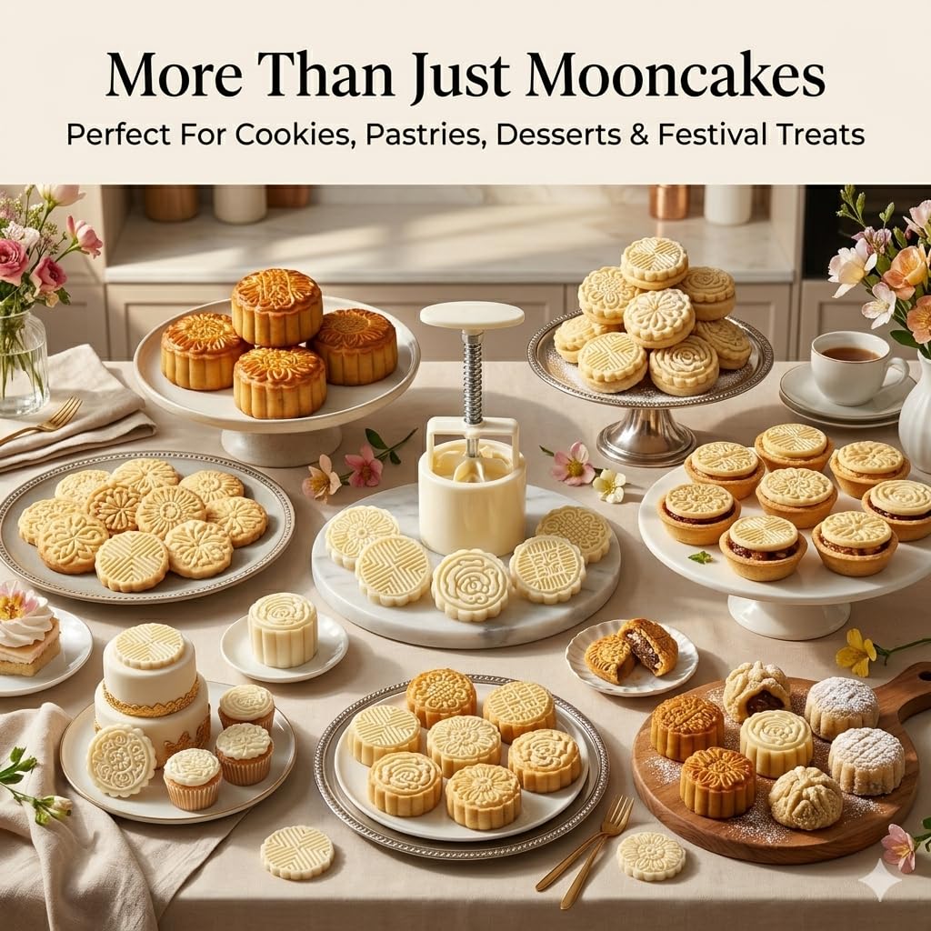 Cookie Press Mold - 6 Designs for Cookies & Biscuits -7