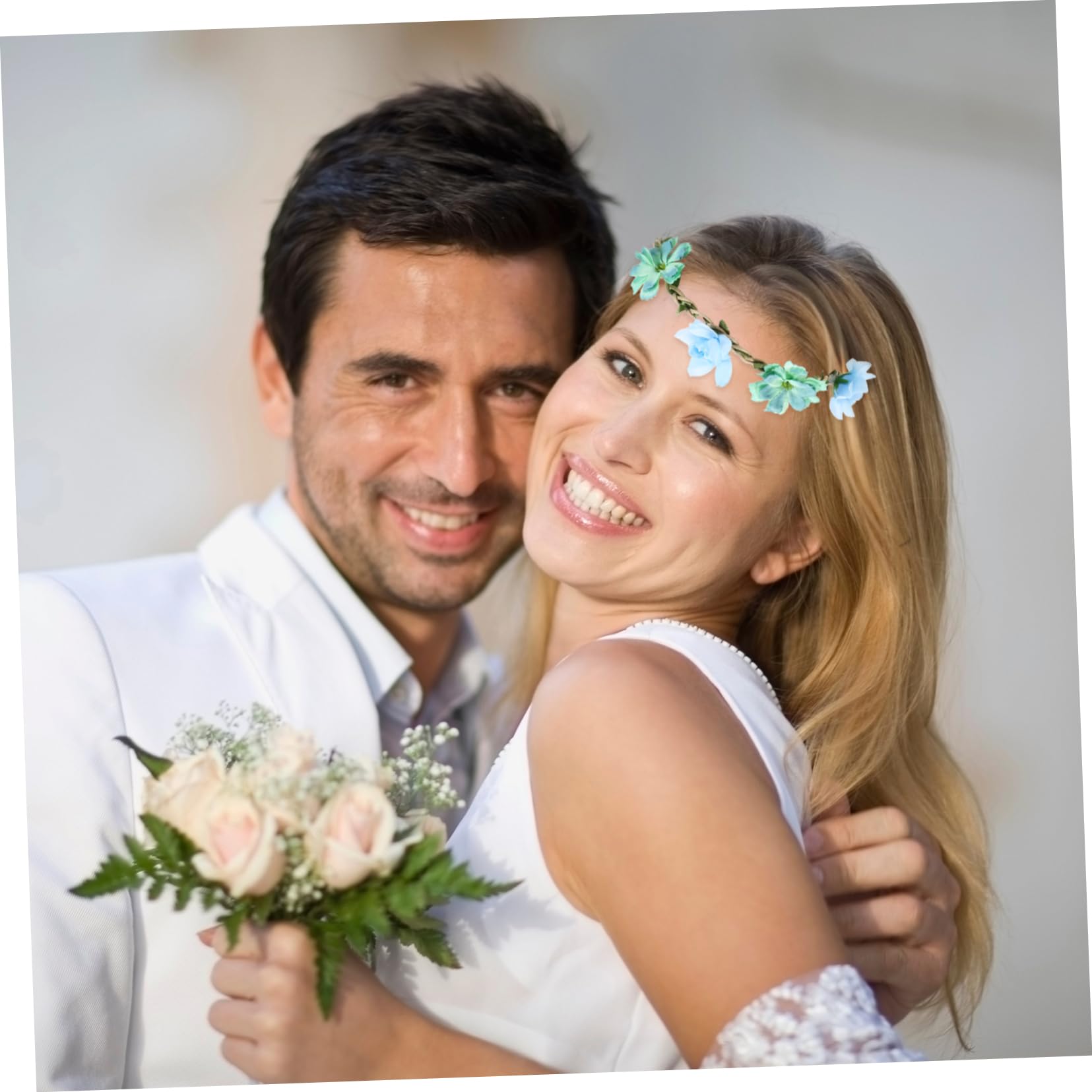 30stücke Teiliges Blumenkranz Haarschmuck Für Hochzeiten Festivals Fotografie Elastisches Und Hautfreundliches Design Mit Realistischen Farben Und Lebensechten Blumen Für Damen