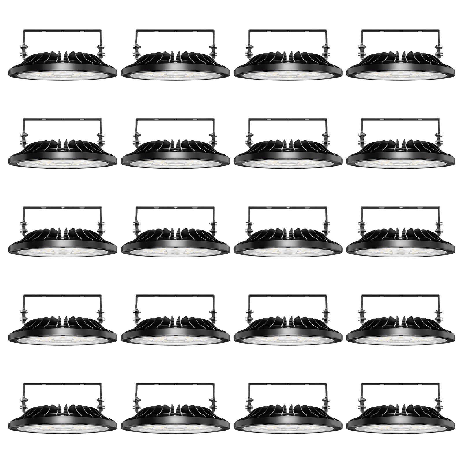 Viugreum 100W UFO LED High Bay Light 10,000LM 120V LED High Bay Lights 5000K Daylight, Alternative to 450W MH/HPS for Garage Workshop Barn Factory Warehouse - 20 Pack