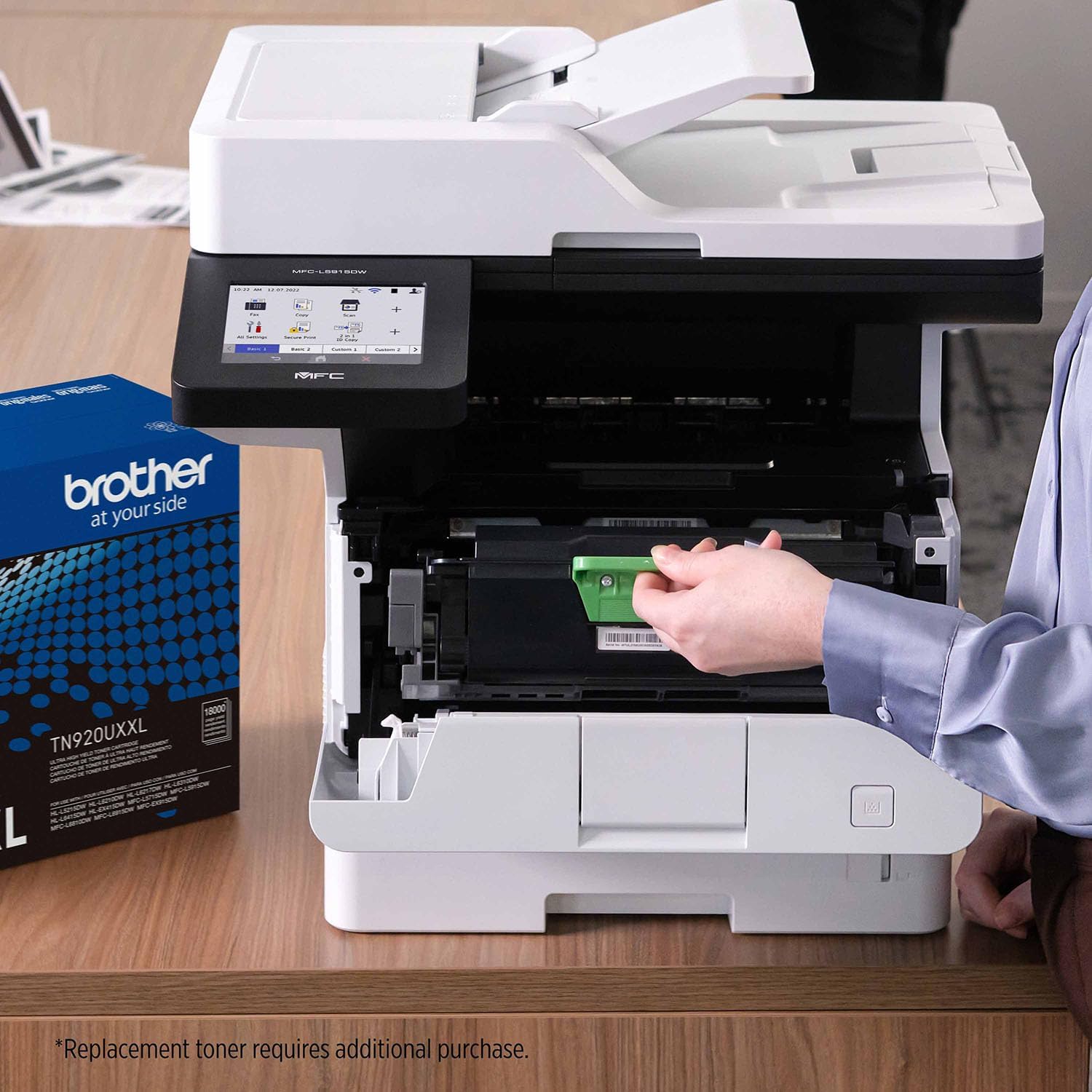 Brother MFC-L5915DW Monochrome Multifunction All-in-One Laser Printer, Wireless Networking, Mobile Printing & Scanning, Duplex Print, Copy & Scan, Amazon Dash Replenishment Ready (Renewed Premium)