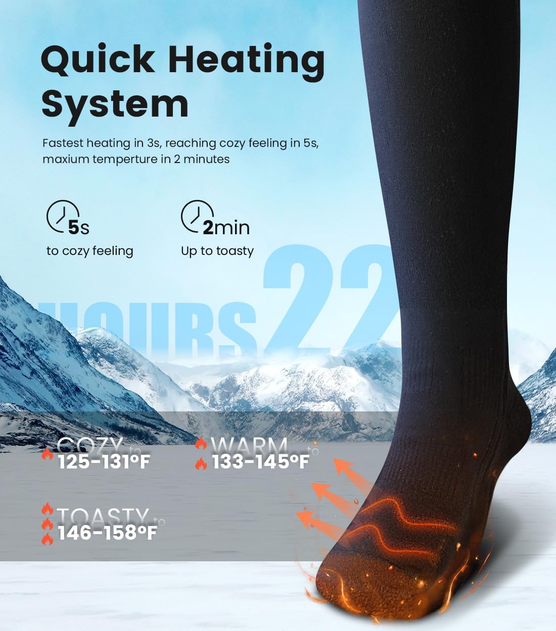 Heated Socks Battery Pack