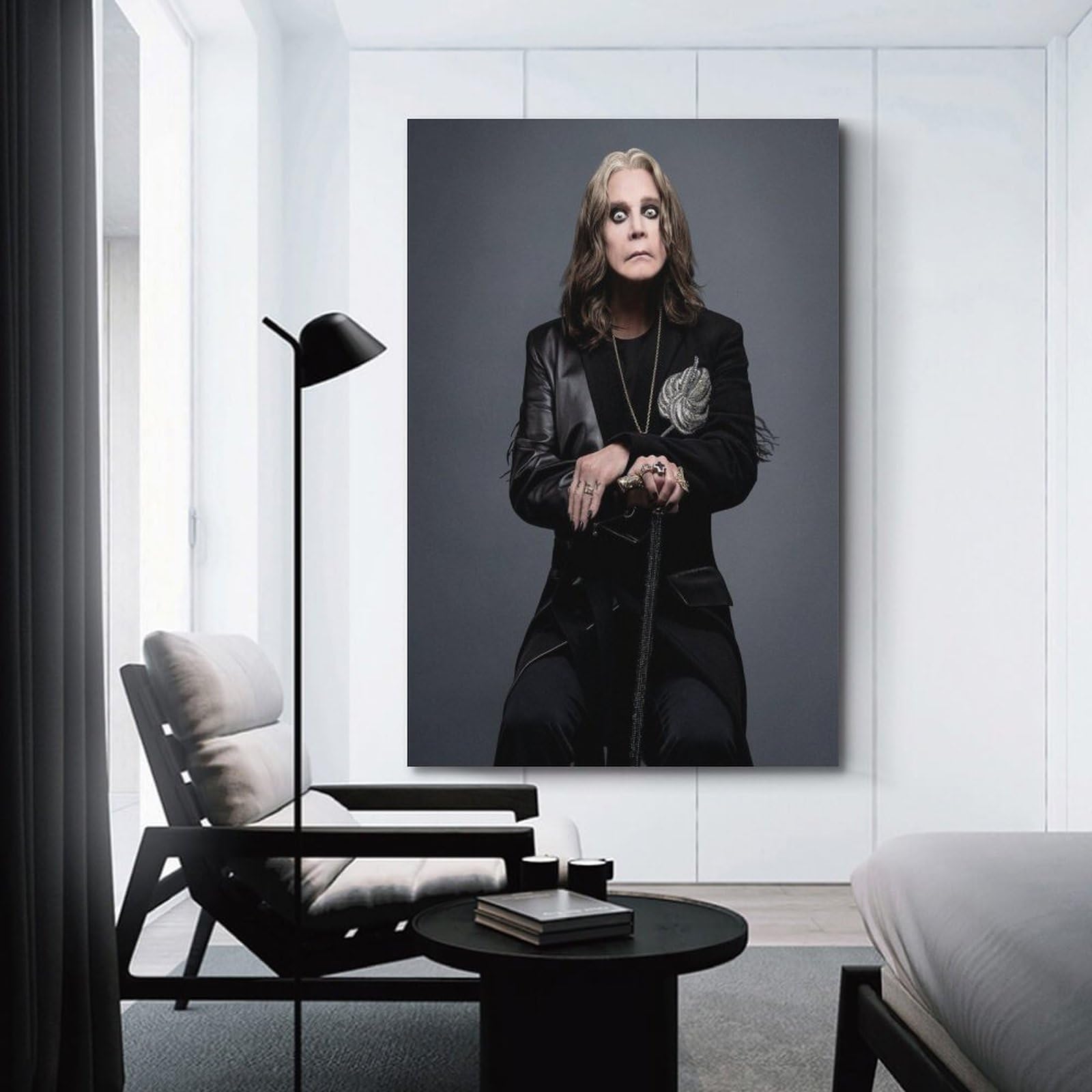 ENQIAOZHANG Ozzy Osbourne Poster 60x90cm - Leinwanddruck Ohne Rahmen