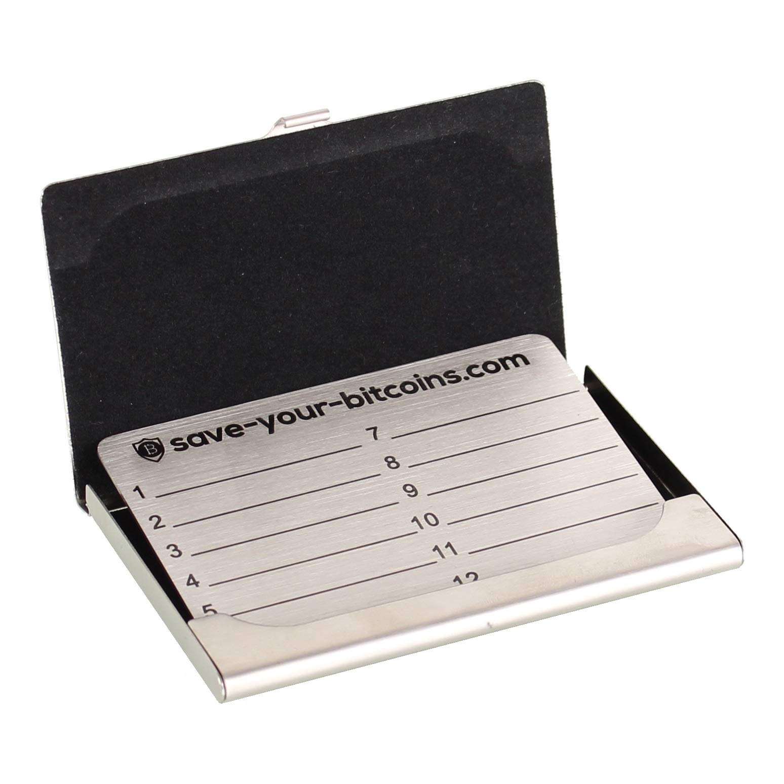 Save-Your-Bitcoins Recovery Seed fras metallplatta av rostfritt stål (V4A),  1 st. : Amazon.se: Kontorsprodukter