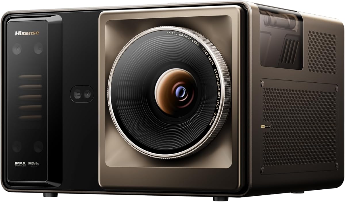 Proyector XR10 Triple Láser 4K, 6000 Lúmenes ANSI, Contraste 6000:1, Lente IRIS, Zoom Óptico 0.84-2.0:1, Cambio de Lente, 65" - 300", Dolby Vision, IMAX Enhanced, Vidaa OS, Afinado por Devialet