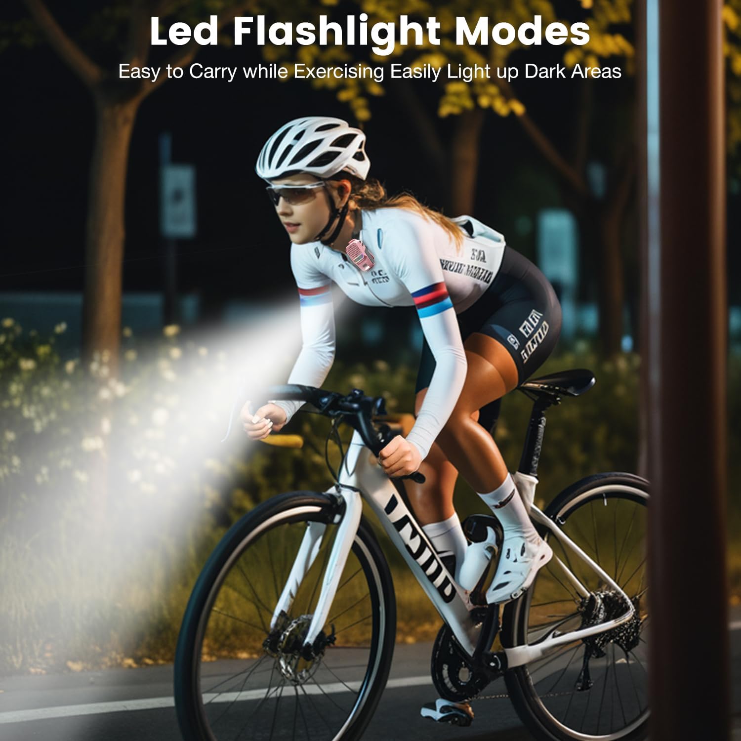 2026 Upgrade Wearable Bluetooth 5.4 Speaker, IPX6 Waterproof Clip on Wireless Speakers, Portable Speaker with RGB Lights and Flash, Built-in Mic,15H Playtime for Cycling/Home/Party/Beach/Outdoor(Pink) - Image 7