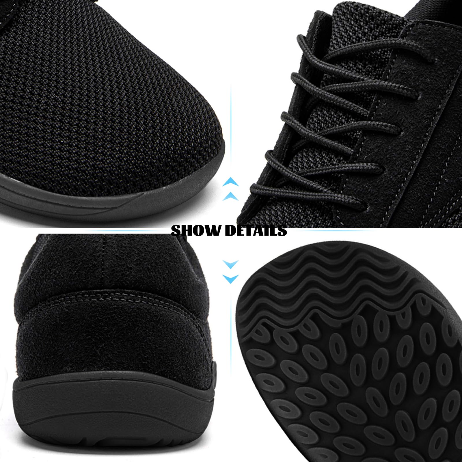 Uomo Barefoot Scarpe Minimaliste Trail Running Scarpa da Camminata Leggere Antiscivolo