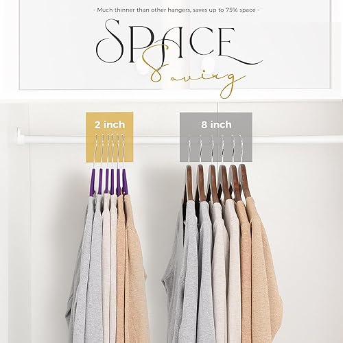 Miniatura 140 de HOUSE DAY - Perchas de terciopelo antideslizantes para trajes (60 unidades)