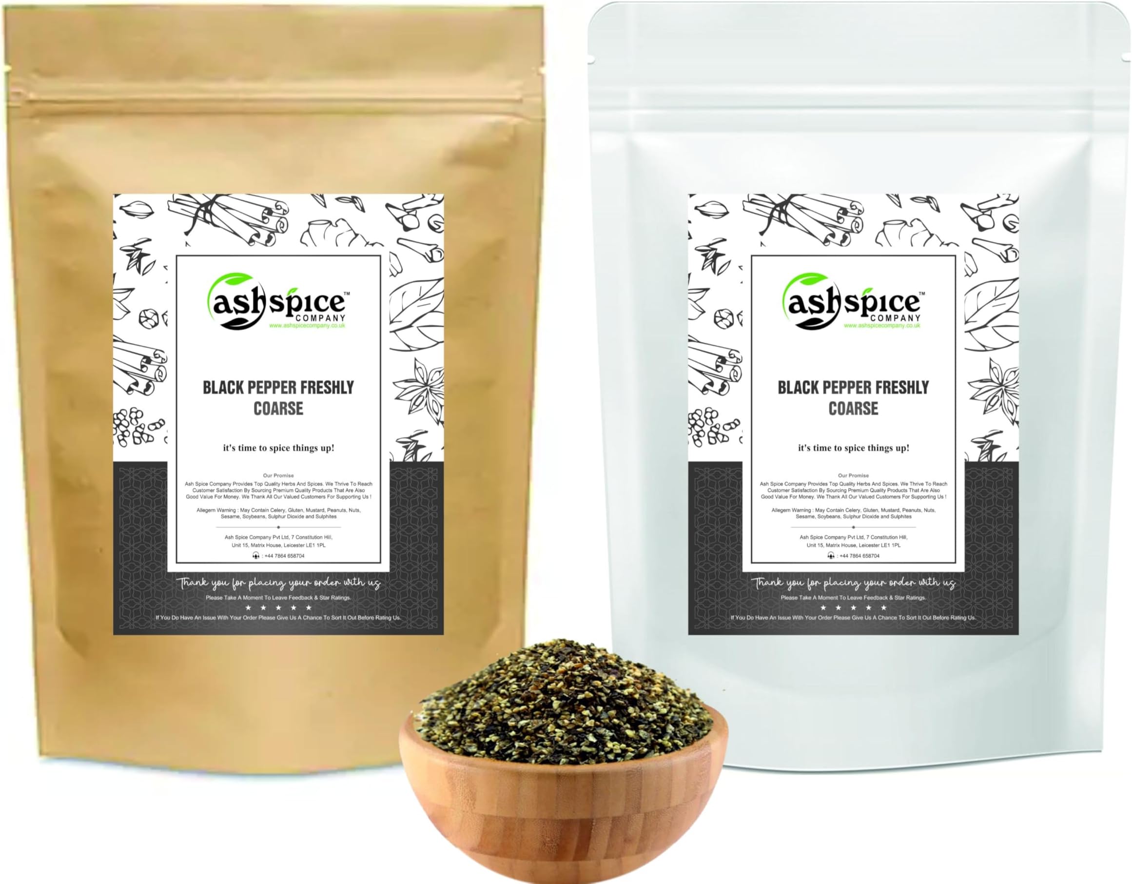 Black Pepper Freshly Coarse Ground (200g)