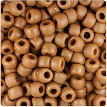 BeadTin Tiger Eye Matte 9mm Barrel Pony Beads 500pcs