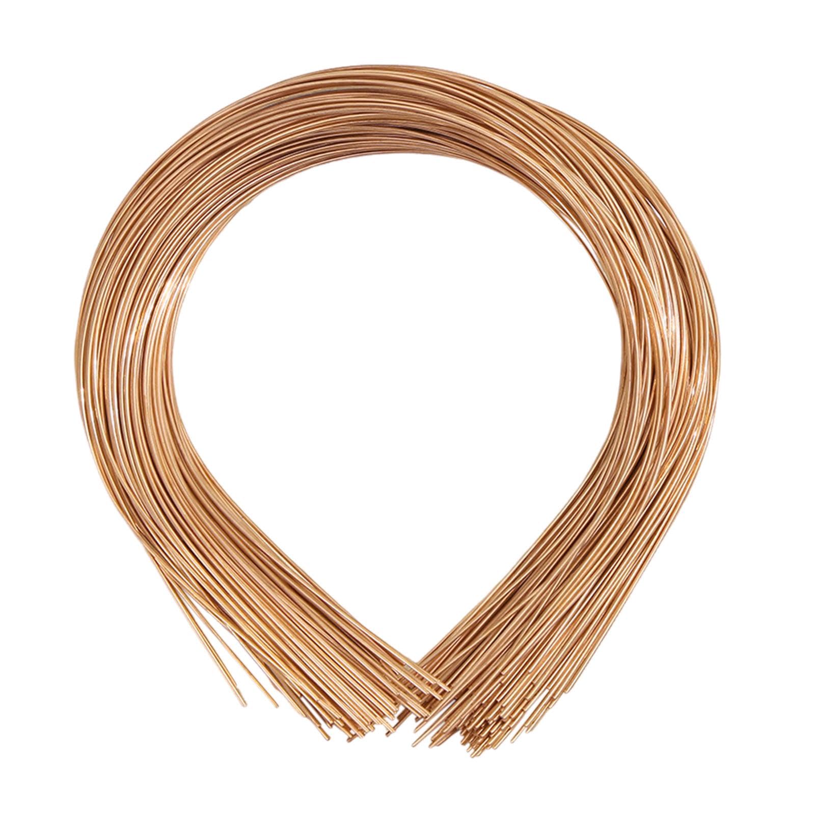 50 Pieces Plain Metal Headbands for Crafts Bulk Hair Band Thin Wire Hairband Gold-image-38
