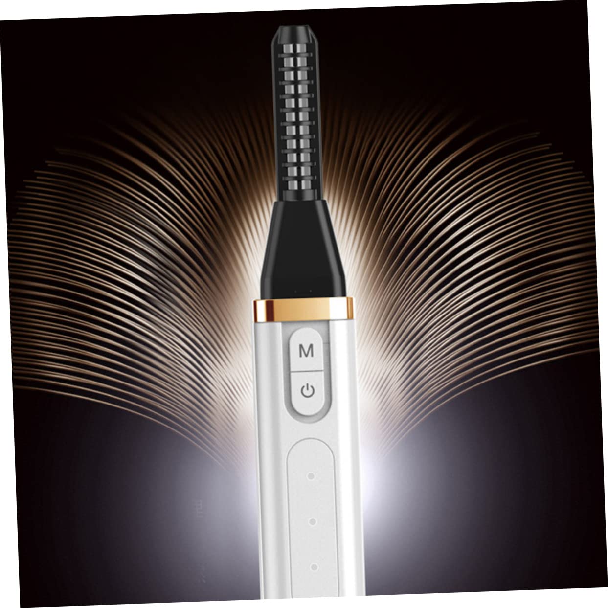 Healeved Rechargeable Electric Heated Eyelash Curler Lash Clip for Women Hair Heating Curler