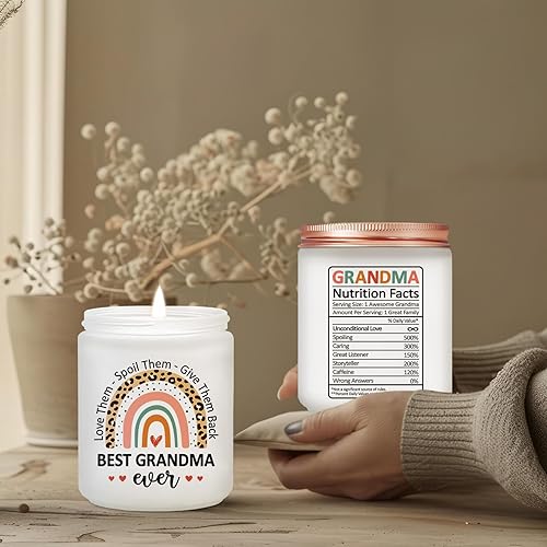 Miniatura 6 de Regalos para abuela, Día de la Madre, cumpleaños, Navidad, Acción de Gracias, grandes velas para abuelas de nietos, nietas y nietos