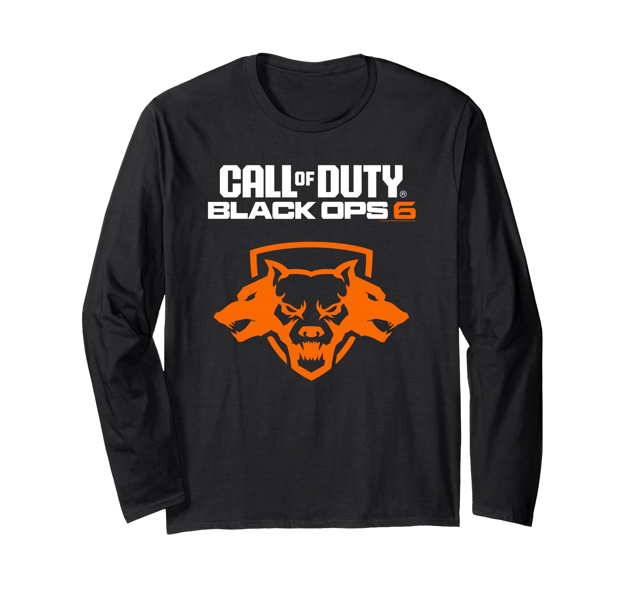Call of Duty Black Ops 6 Orange Cerberus Video Game Long Sleeve T-Shirt