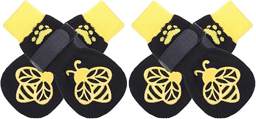 Miniatura 37 de EXPAWLORER - Calcetines antideslizantes para perros, evitan que se laman las patas, para pavimento caliente, pisos de madera, botines para perros