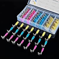 Vista 9 de Nilight - Kit surtido de 140 terminales de horquilla con espiga termorretráctil para conexiones en espiral, conectores de terminales de crimpado