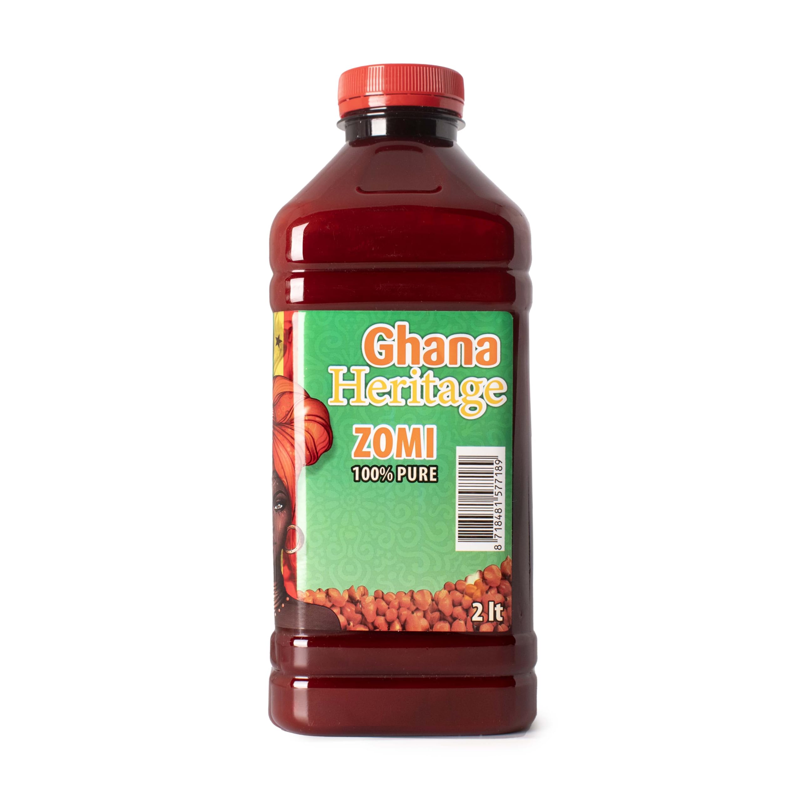 Ghana Heritage 100% Red Palm Oil Zomi 67.63 Fl Oz – Authentic African Zomi Palm Oil for Cooking – Rich, Flavorful Palm Fruit Oil Perfect for