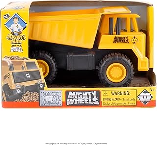 Mighty Wheels Steel Dump Truck Toy 4.75\" - Free-wheeling Du