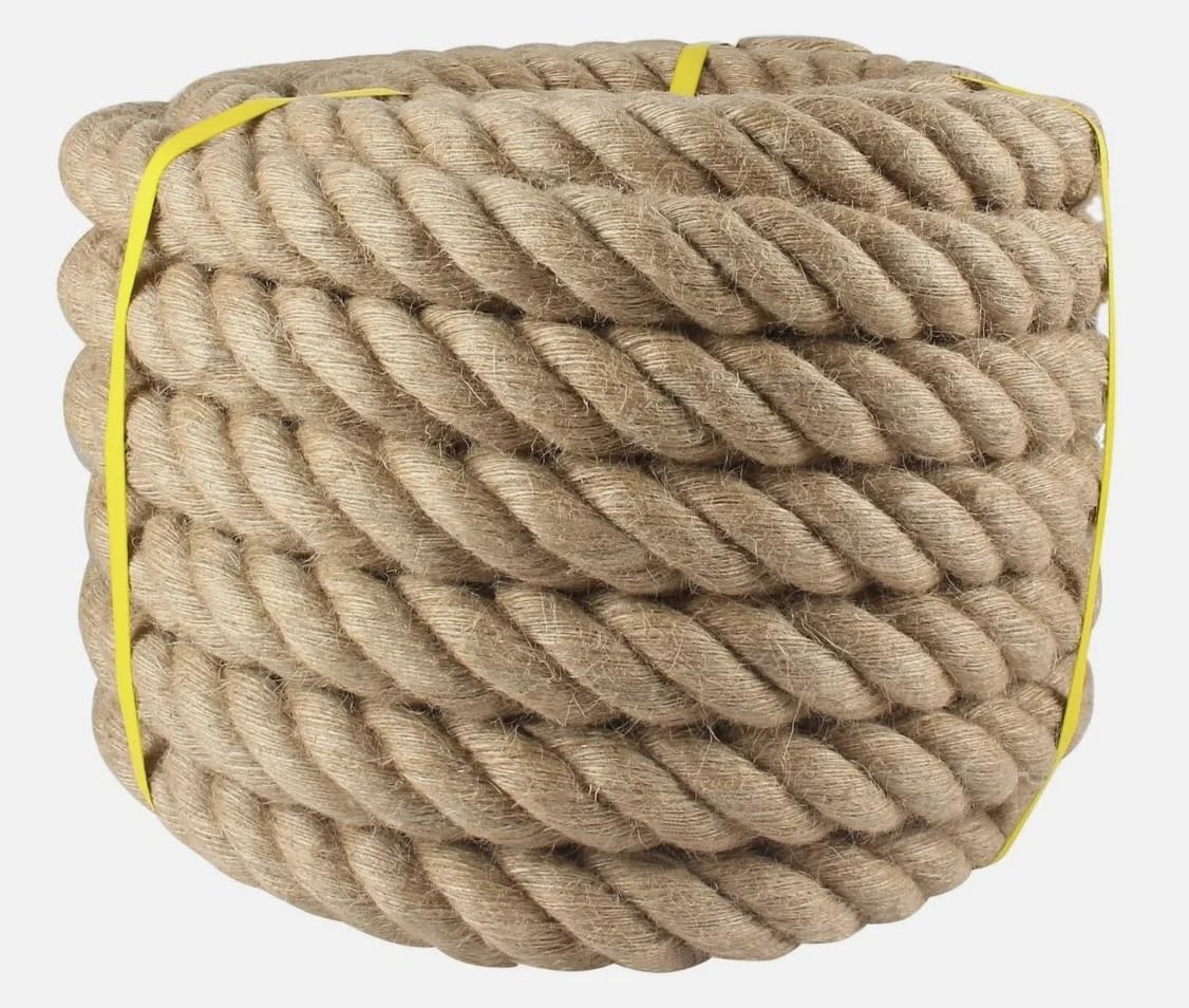 Djhgnfrdk 5M Jute Rope, Jute Rope, Diameter 12-16 Mm, Suitable For Pet Scratching And Diy Craft Decoration, Length 5-15 Meters.(,14Mm)