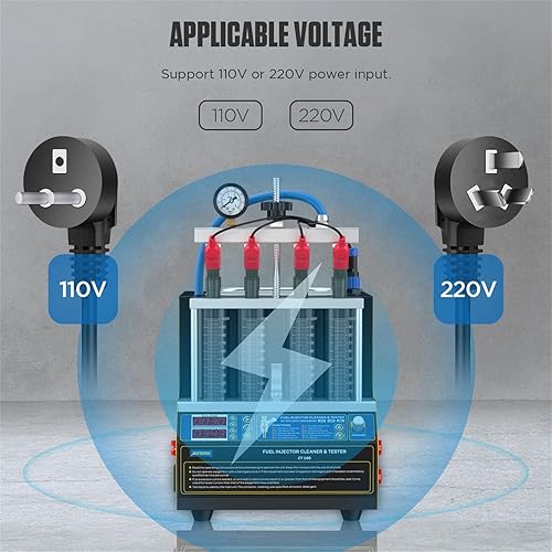 Vista 21 de Limpiador y probador de inyector de combustible de onda ultrasónica Sistemas de inyección de combustible automotriz Herramientas de limpieza