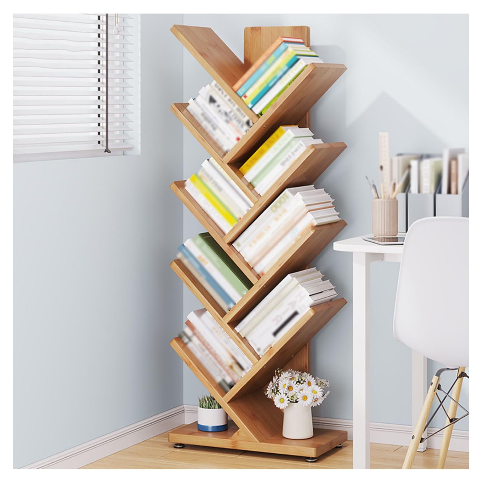 Amazon.com: ZFUCMAYL Book Tree Bookshelf,2-6 Tier Floor