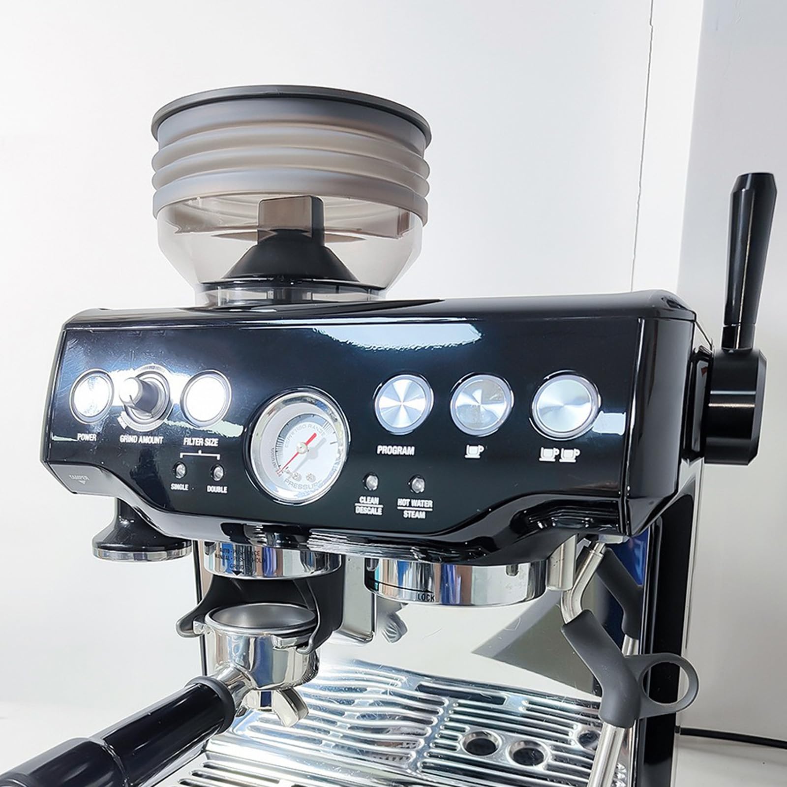 Soffietto in silicone compatibile con Breville Barista Express, smerigliatrice per fagioli Soffiatore d'aria in silicone Monodose Tramoggia a soffietto Macchina per espresso per asciugacapelli