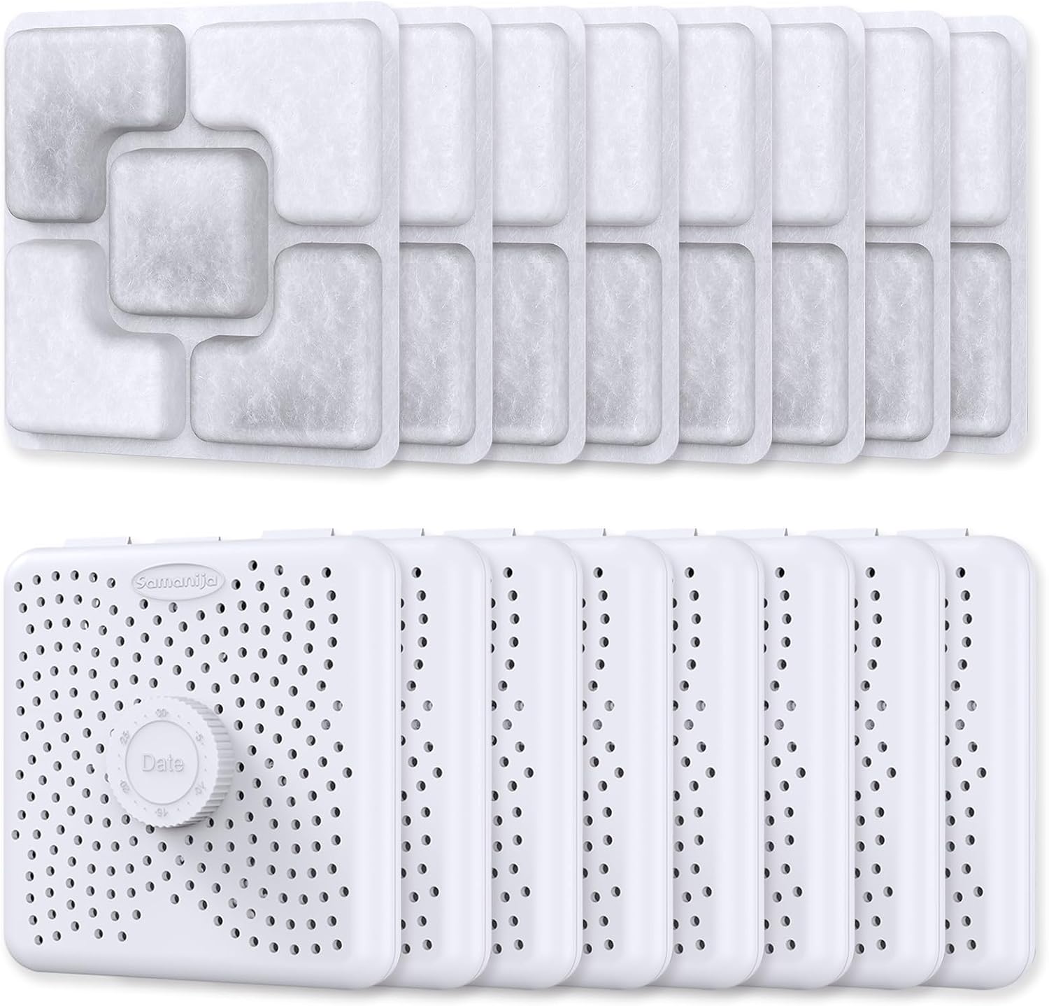8-Pack con 8 cajas de plástico