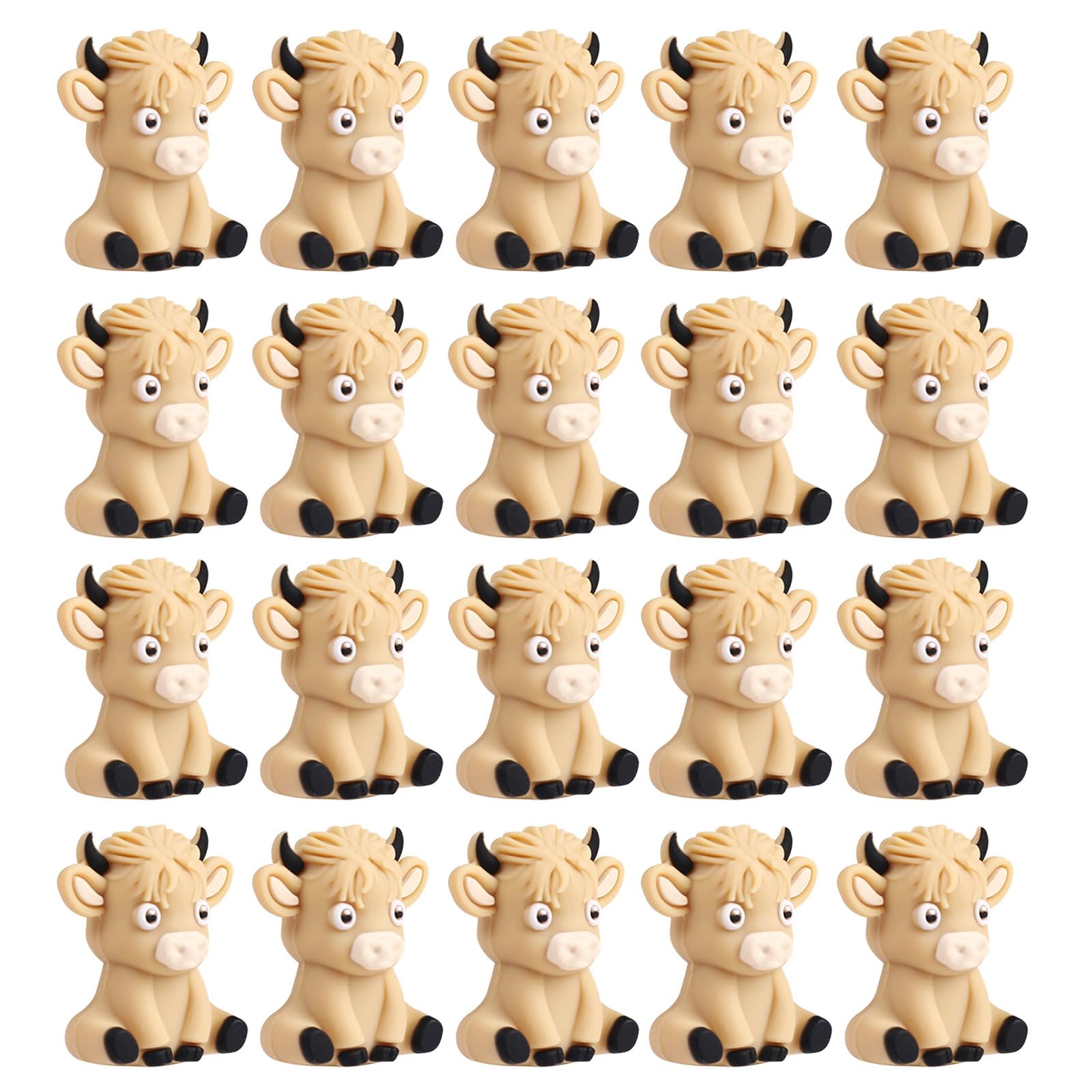 Cartoon Animal Silicone Beads Set of 20 for Bracelets Keychains Teether Craft Essential Supplies Craft Beads for Jewelry Parent Activity