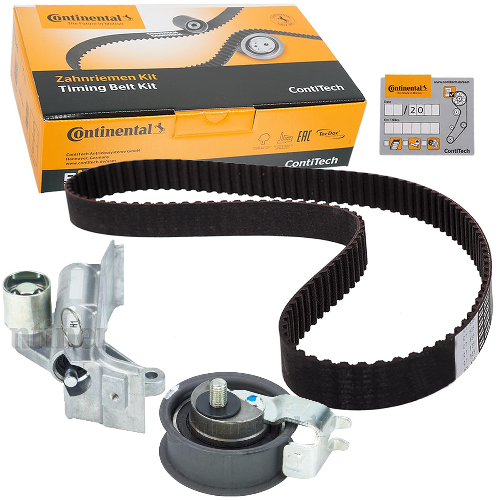 CONTITECH Kit de correa de distribución CT909K6 Número de dientes: 150 Rodillos incluidos: 2 23mm Compatible con VW Golf 4 Hatchback 1J1 Golf 4 Variant 1J5, AUDI TT Coupé 8N3 A3 Hatchback 8L1, SKODA