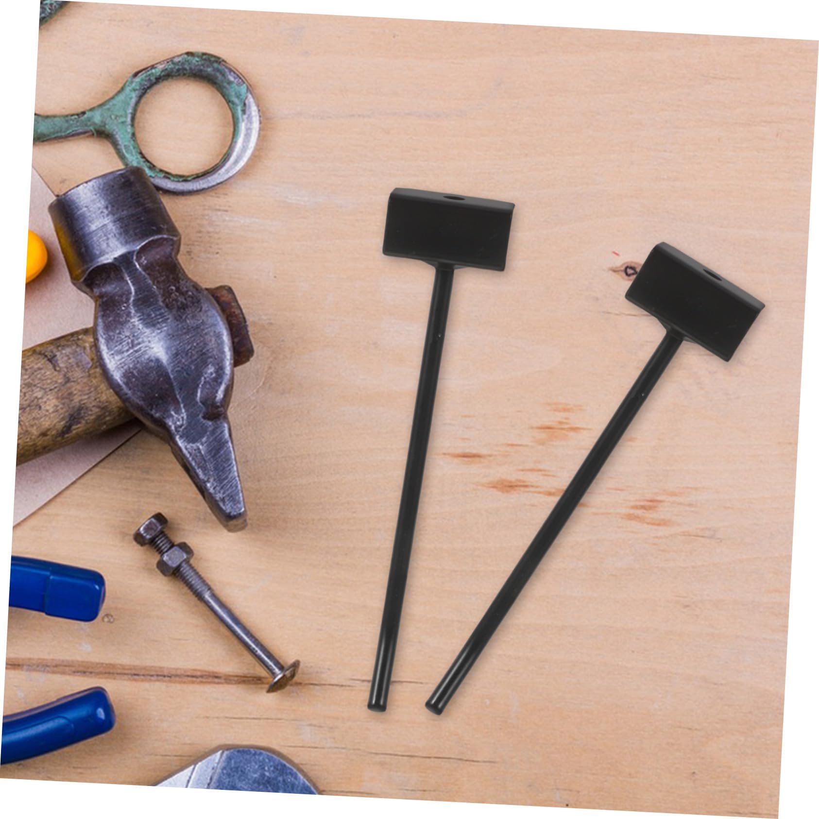 KOMBIUDA 48 Schwarze Metall Wandhaken aus Eisen für Schmuckpräsentation