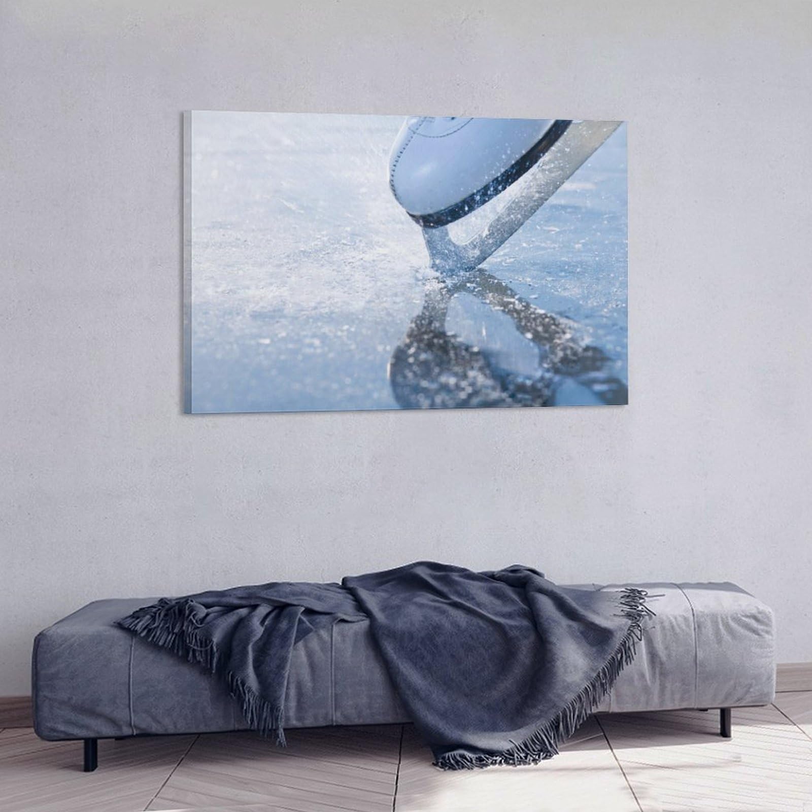 Impression sur toile de sports de patinage artistique, affiche d'art mural pour chambre à coucher, salon, bureau, dortoir, cadeau, 30 x 45 cm