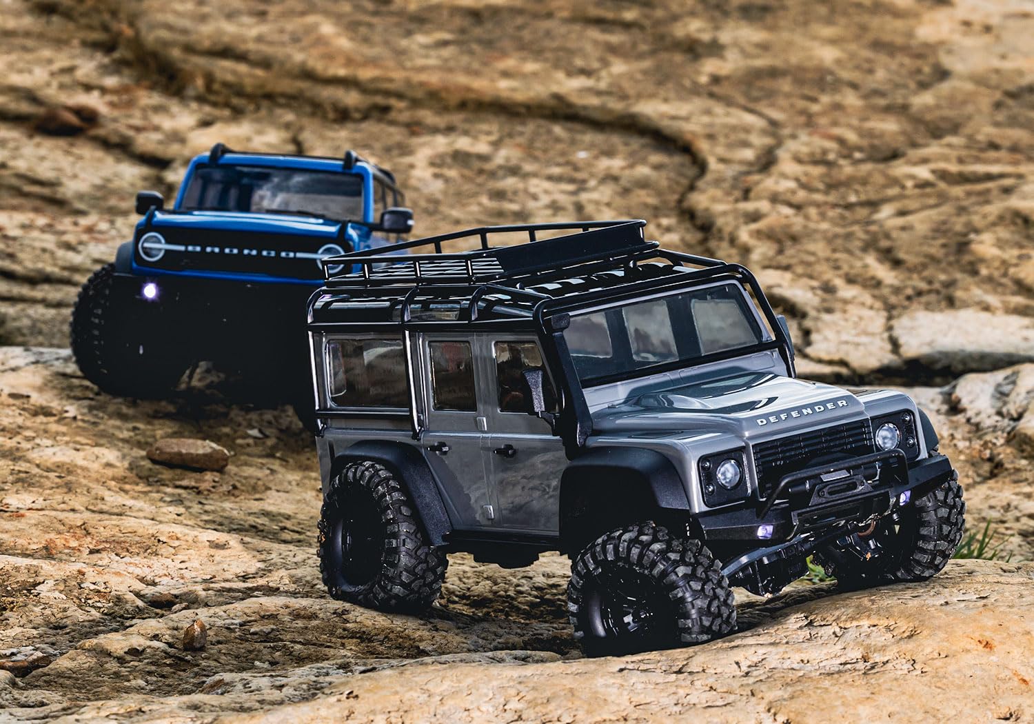 TRAXXAS TRX-4M Plata 1/18 4x4 LD Land Rover Defender Scale Crawler incluye cargador de batería 4WD RTR