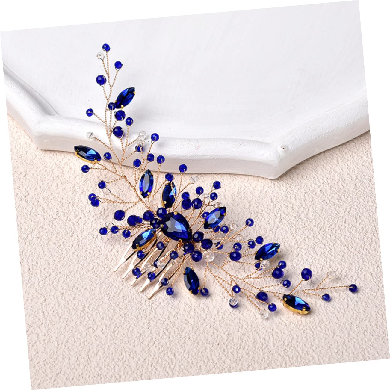 FRCOLOR 3stücke Braut Haar Accessoire Handgefertigter Wasserstein Kamm Für Hochzeiten Prom Und Besondere Anlässe Stabiler Halt Königlichem