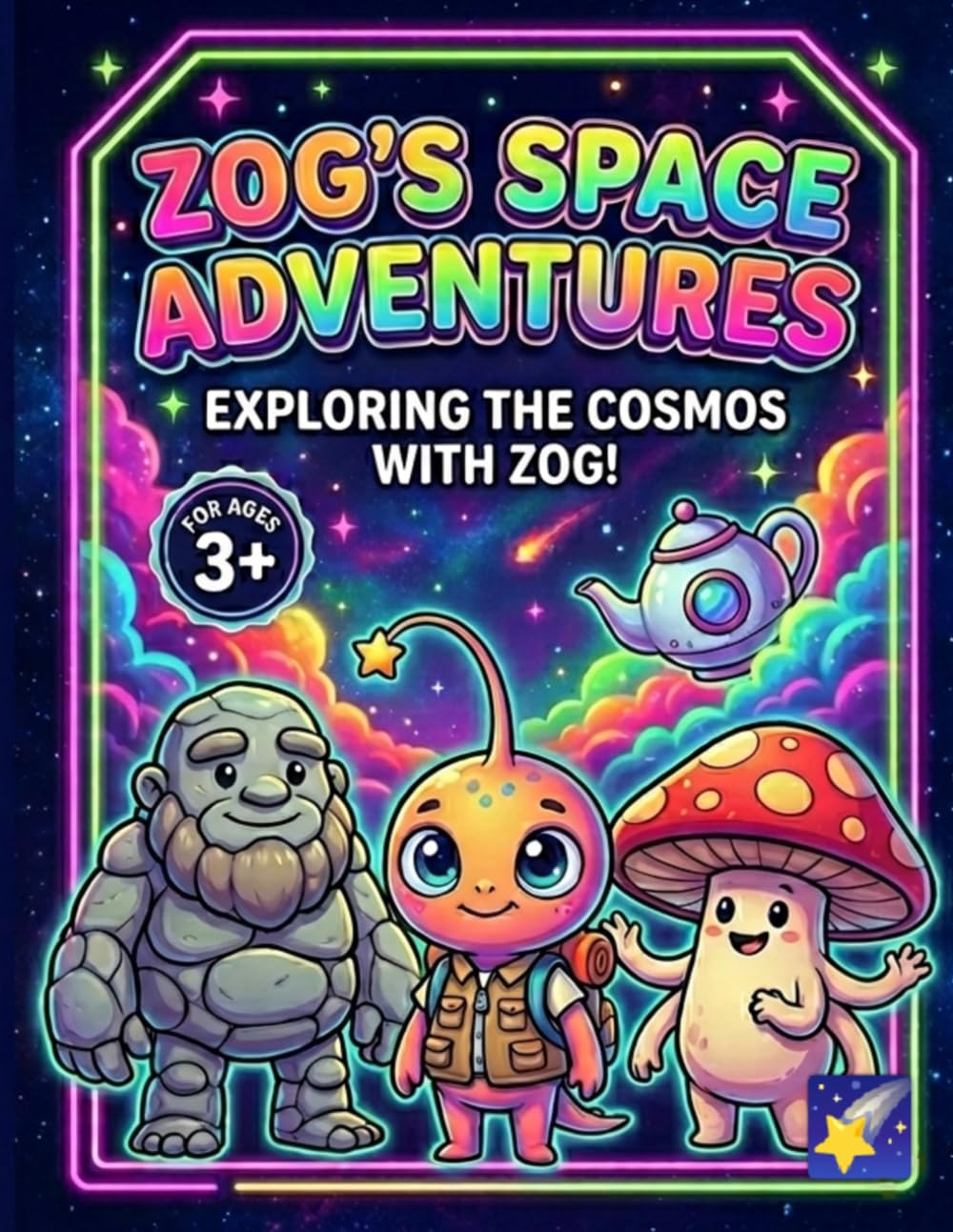 Zog’s Space Adventures: 50 Amazing Galactic Scenes for Kids 3+: A Journey Through the Stars with a Brave Little Alien