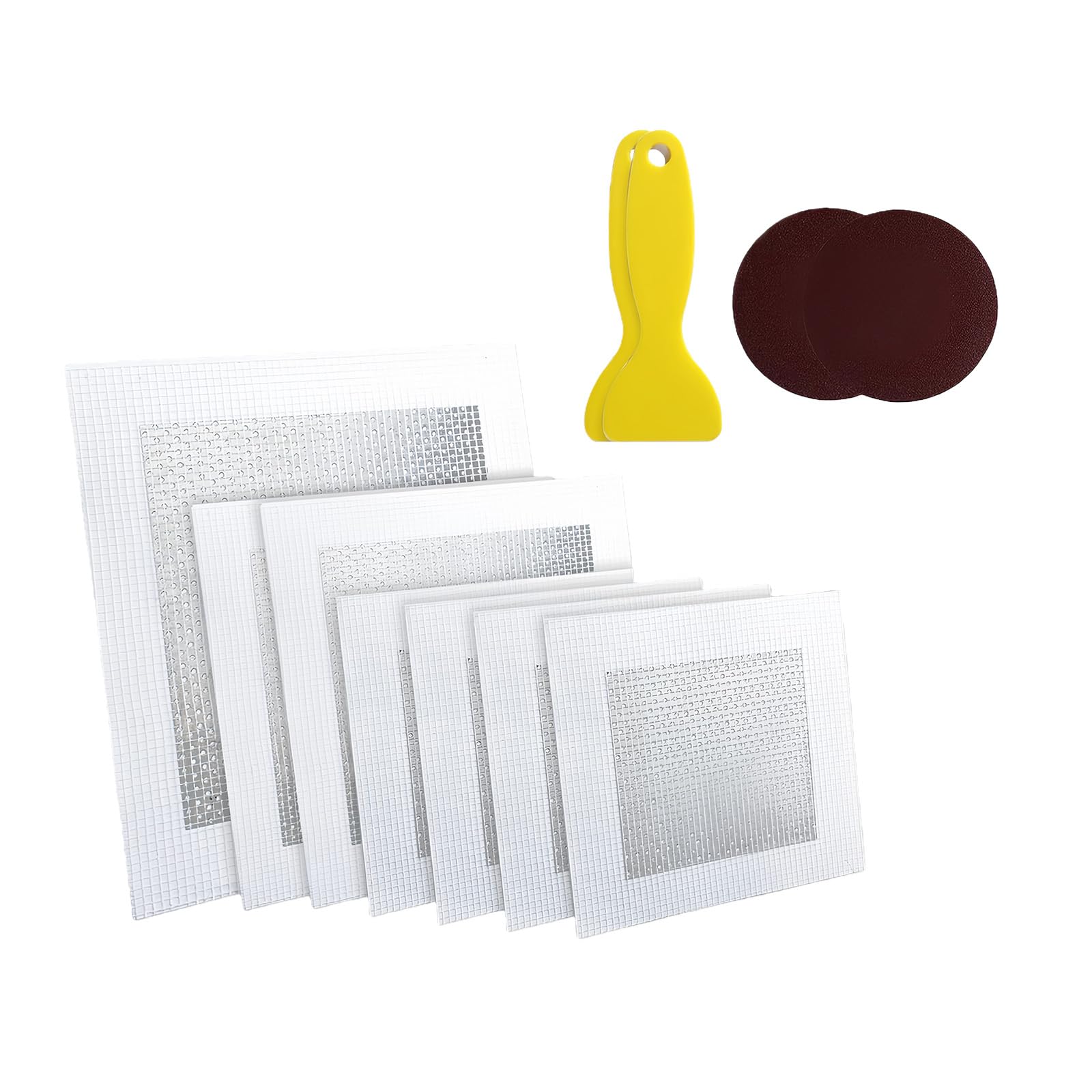 Type Aluminum Fiberglass Wall Patches Set with Sanding Tool for Cracking Surfaces Restoration Rustproof Wall Patching Set