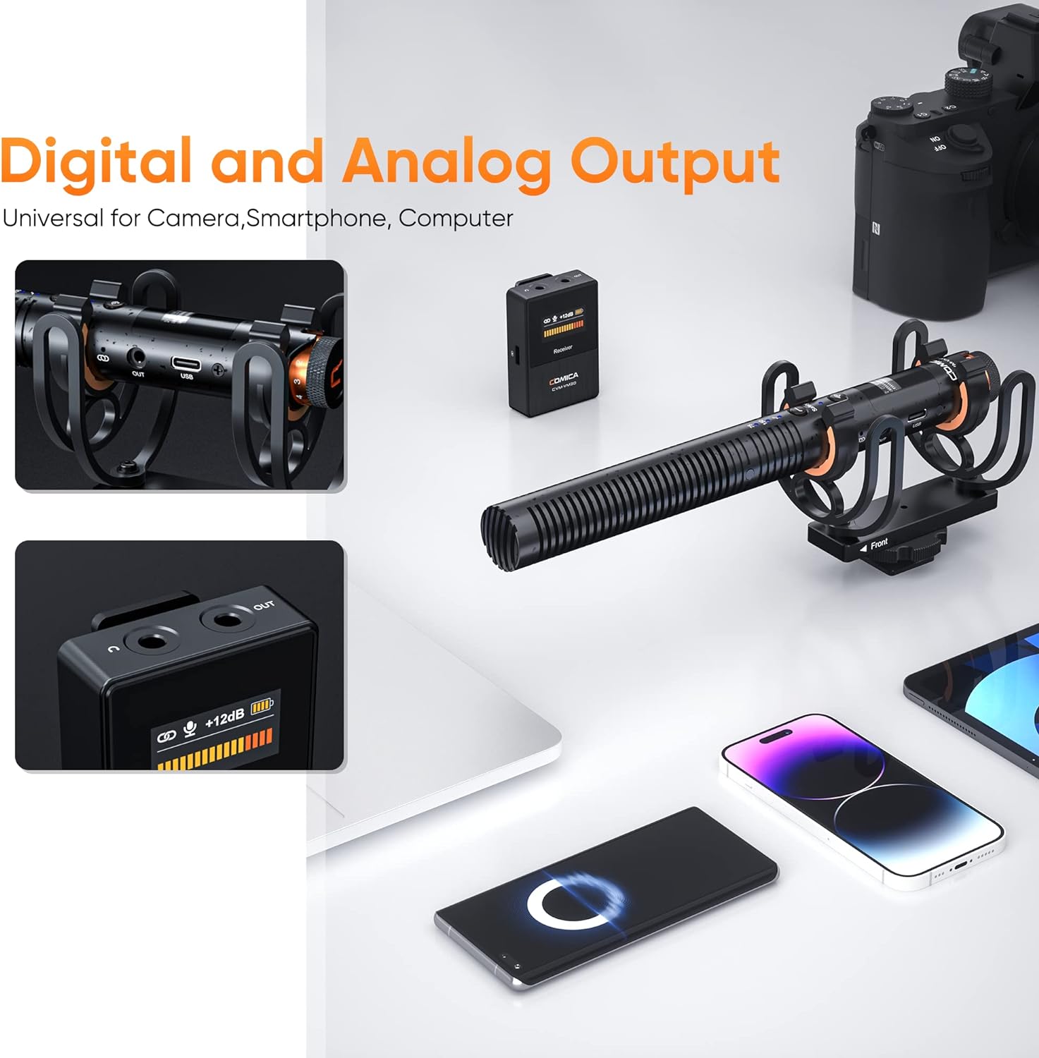 Għażliet ta' Output Diġitali u Analogu tal-COMICA VM30