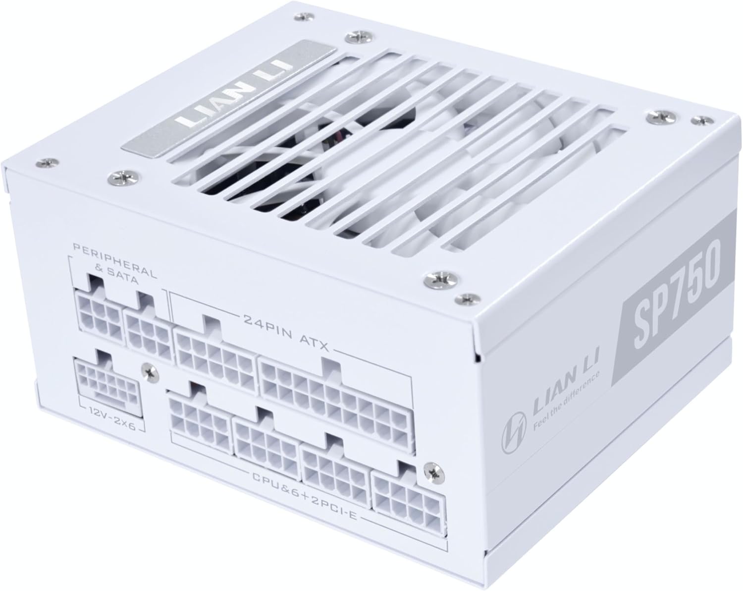 SP750 V2 750W SFX Power Supply, 80 Plus Gold, White (SP750G.W) | ATX 3.1-ready SFX power with native 12V-2x6 cable, fully modular design, quiet 92mm FDB fan, and 10-year warranty.
