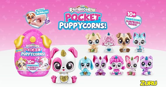 Rainbocorns Pocket Puppycorns Bobble Head