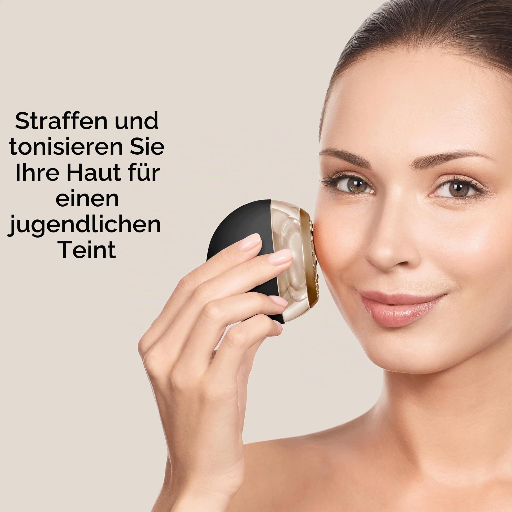 GESKE Anti-Aging Skin Tightener | 6 in 1 | Wärmetechnologie | SmartAppGuided™ | Fortschrittliches Anti-Aging | Radiofrequenz Hautstraffung | Hauterneuerung mit SmartSonic Pulsations