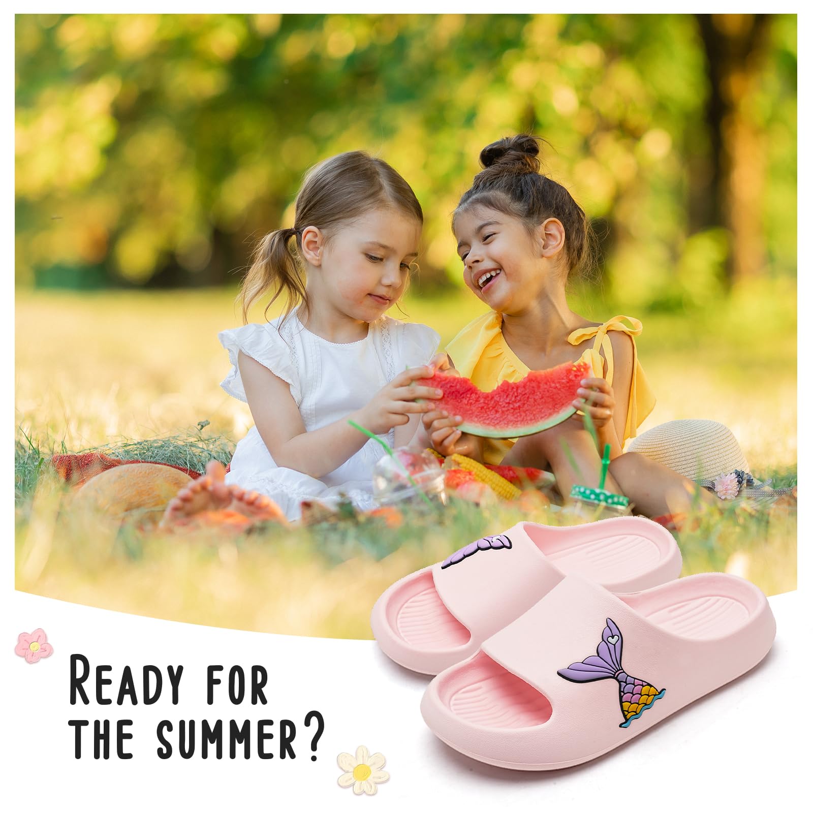 WateLves Chanclas Niña Niño Playa Piscina Pantuflas Antideslizante Sandalias