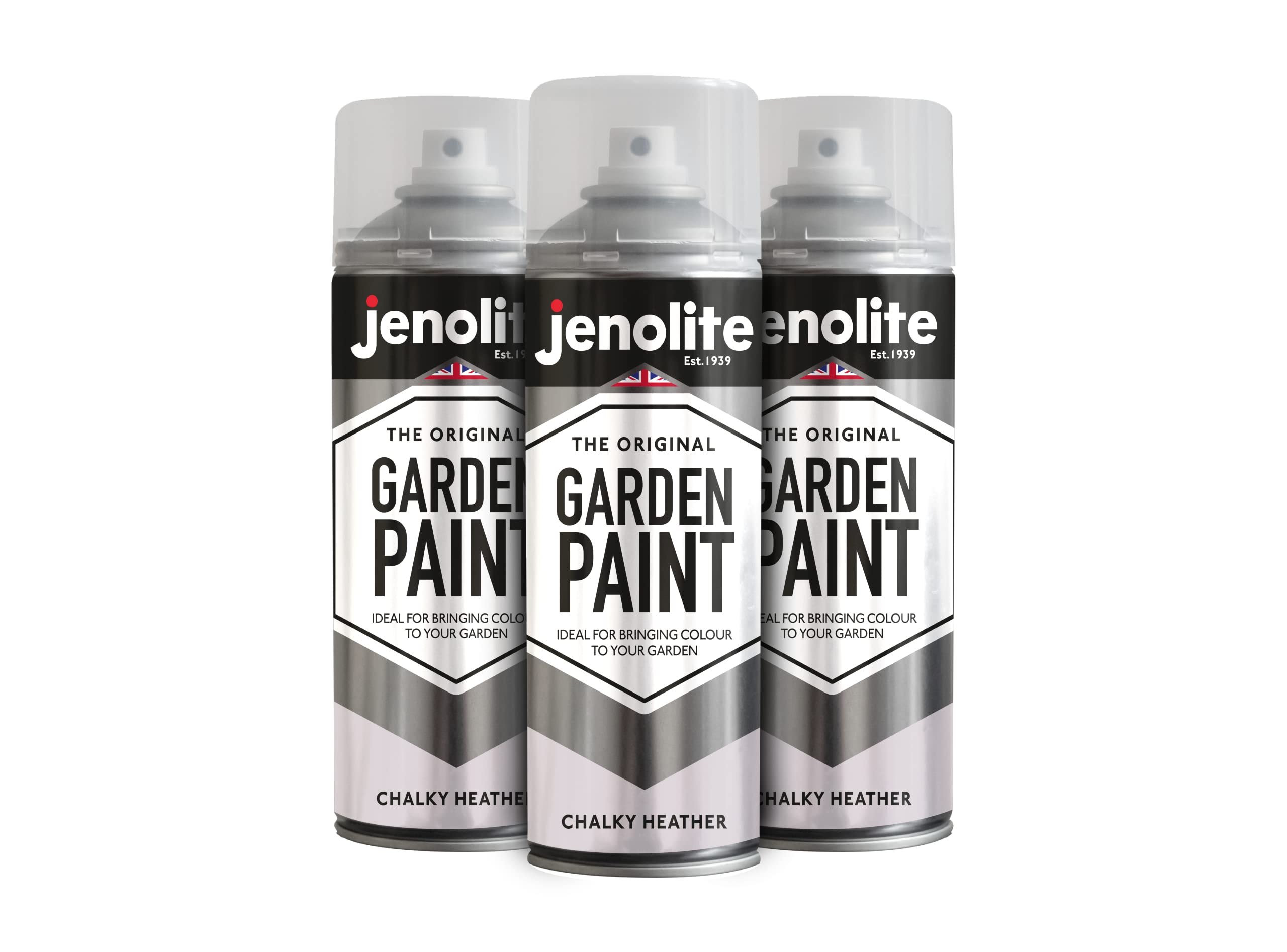 Jenolite Heather Directorust Chalky Spray Paint | | 3X400ml | Multi-Surface Chalky Finish Spray Paint | Ideal For Furniture, Ornaments, Picture Frames | Interior & Exterior Use | Ral 320 85 10