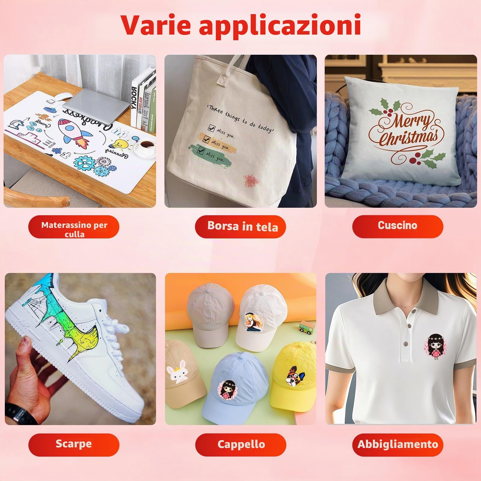 Mini Pressa a Caldo, Portatile Stampante per Tessuti, Termopressa per Maglietteper per Artigianato Vestiti Cappelli