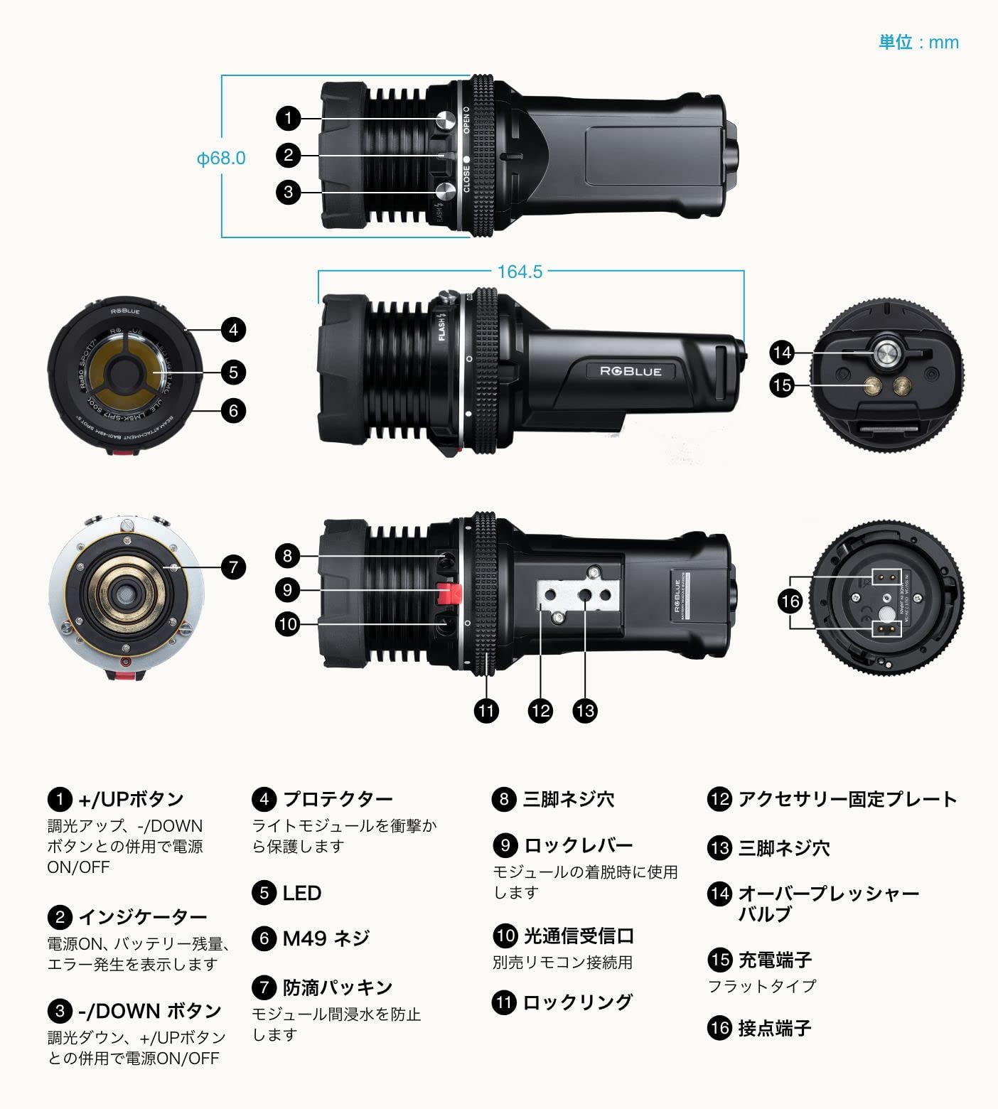 Amazon.co.jp: RGBLUE アールジーブルー SYSTEM01:re SPOT BEAM 