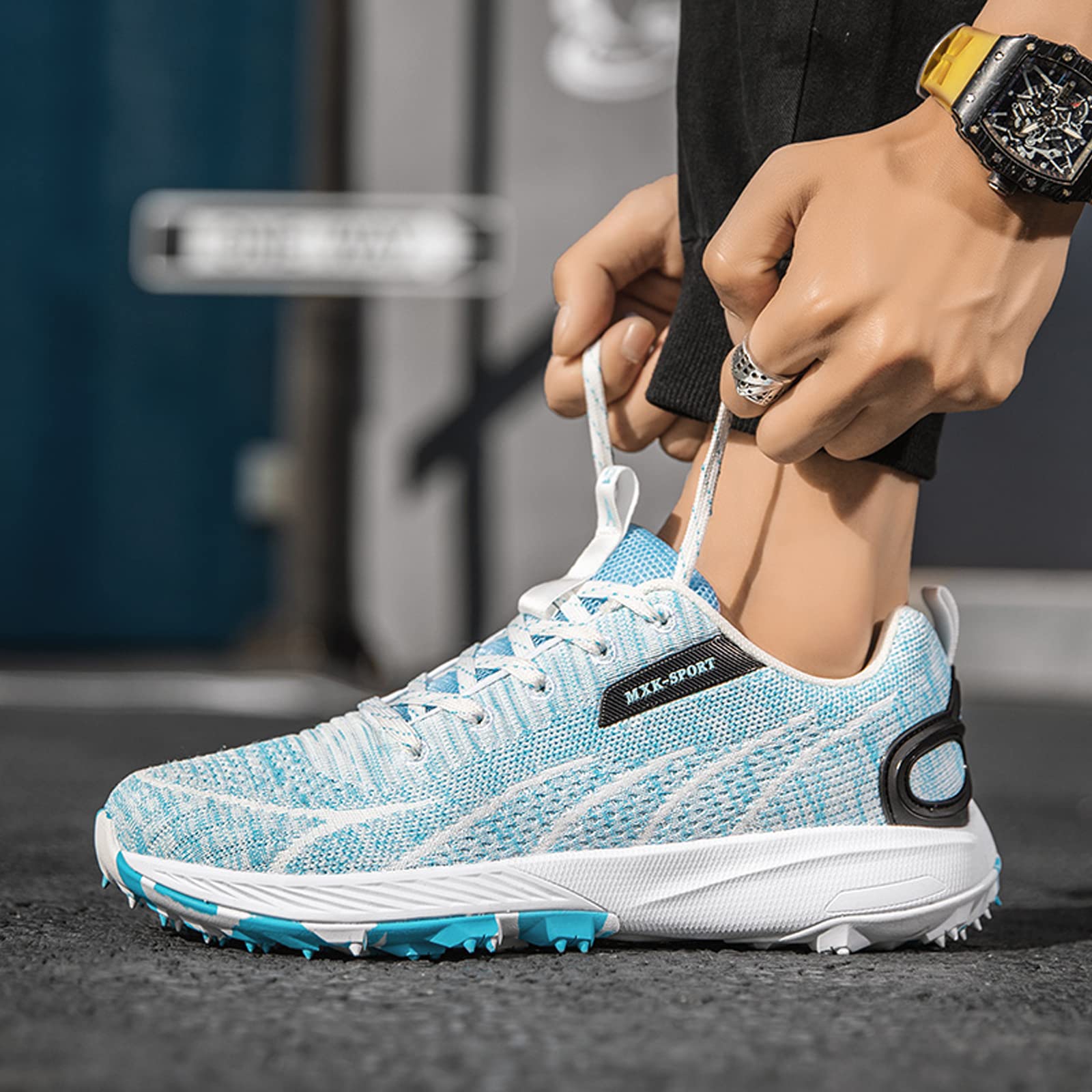 LZQpearl Zapatillas De Atletismo, Unisex, Antideslizantes, para Jóvenes, Deportivas, para Correr, para Hombres Y Mujeres, con Puntas De Goma, Cómodas Zapatillas para Salto De Longitud