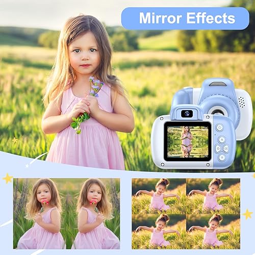 Miniatura 7 de Goopow Mini cámara de juguete para niños de 3, 4, 5, 6, 7, 8 años, videocámara digital para niños pequeños, el mejor regalo de festival de