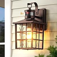 Vista 1 de VIANIS ORB Sensor de Movimiento para Luces Exteriores de Montaje en Pared, Farol de Exterior Impermeable de Anochecer a Amanecer para Casa