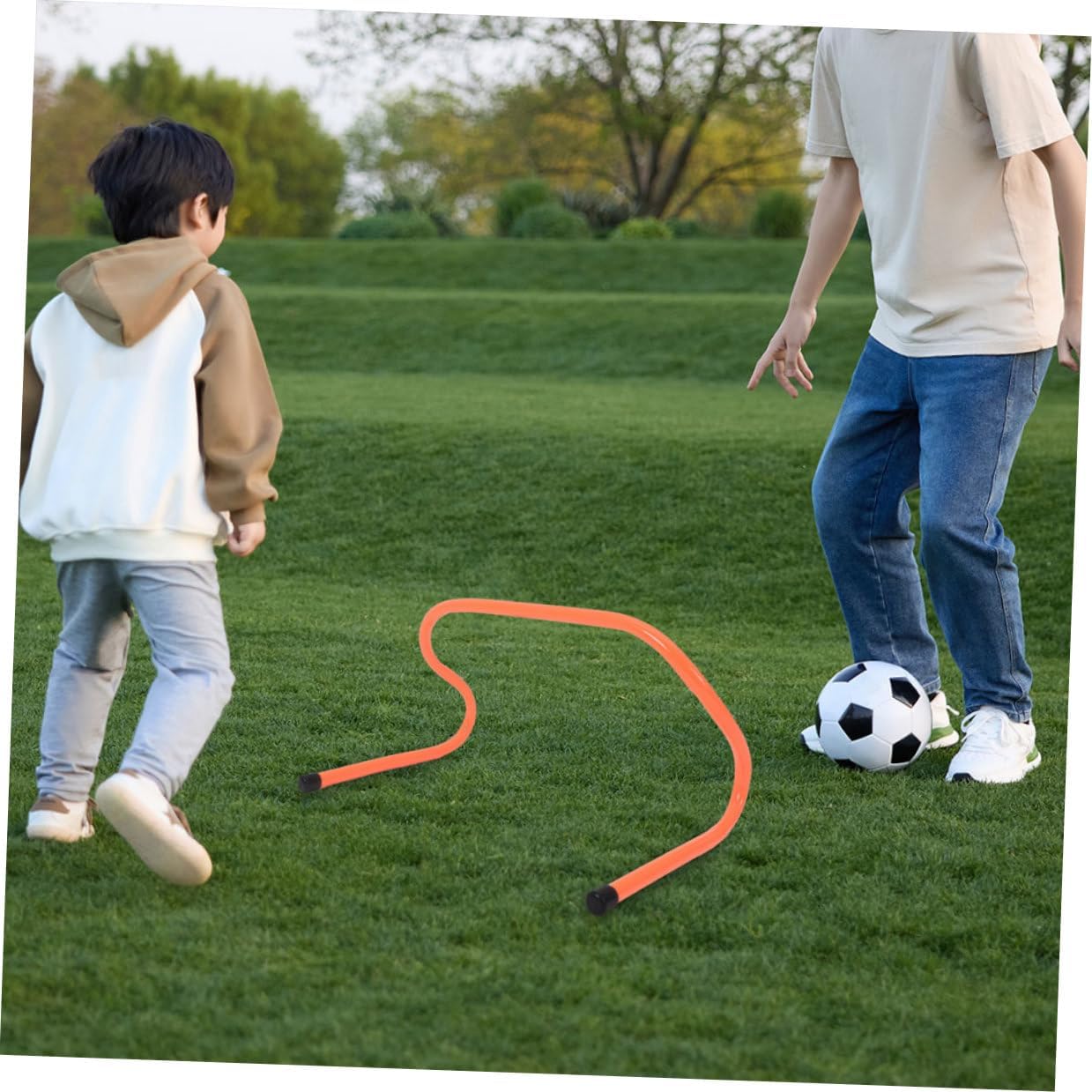 Cabilock 3pcs Agility Hurdles 15cm Plastic Speed Hurdles Football Training Equipment for Youth Soccer Agility and Running Training