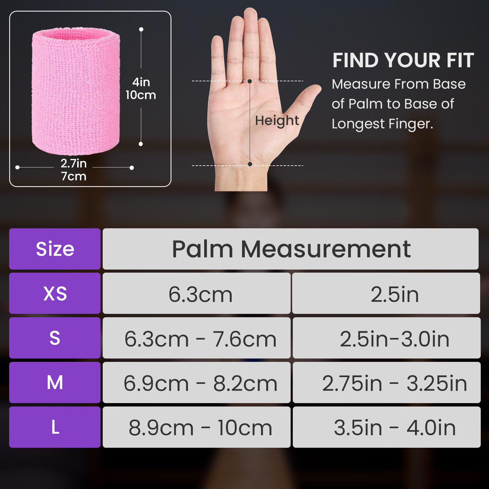FINGER TEN Set di polsini per ginnastica, per ragazze, giovani, bambini, con protezioni per il palmo della mano, supporto per il polso, per kettlebell, sport, tennis, allenamento, yoga, atletica